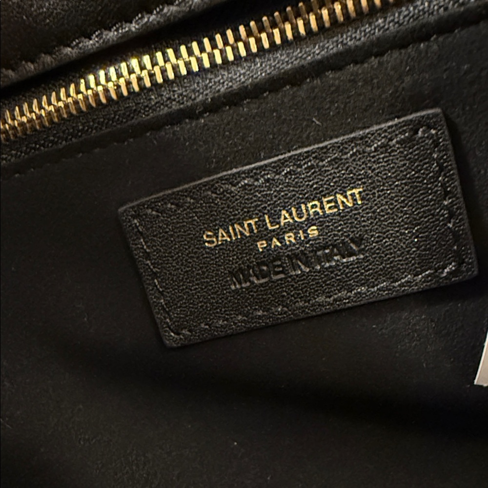 Saint Laurent Le 5 A 7 Bea Leopard Print Tote Bag - Picture 11 of 16